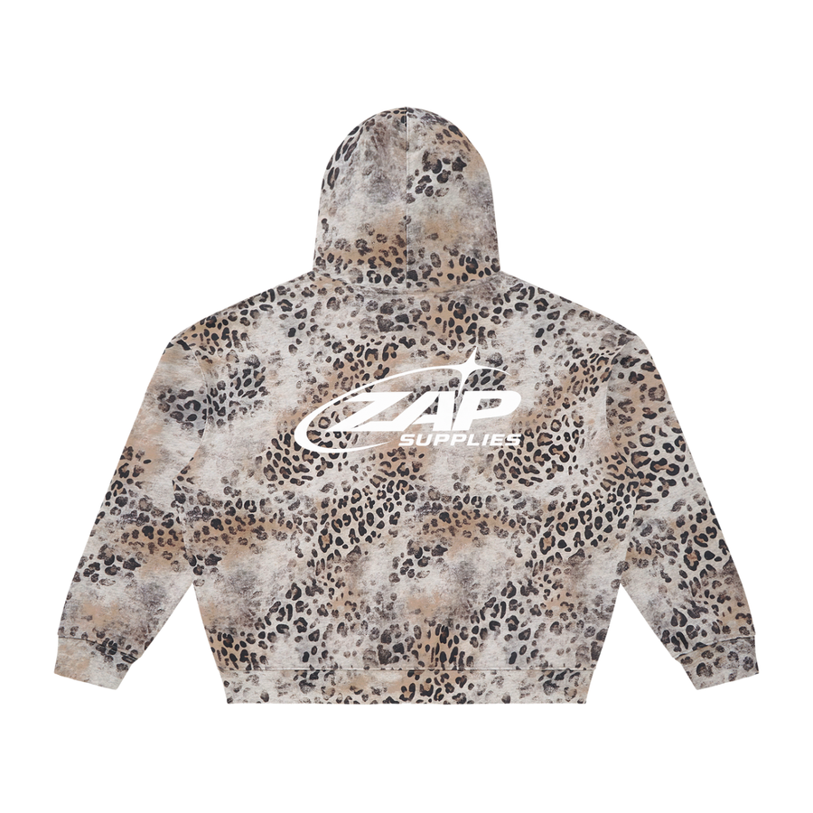 Zap Supplies Leopard Zip Hoodie