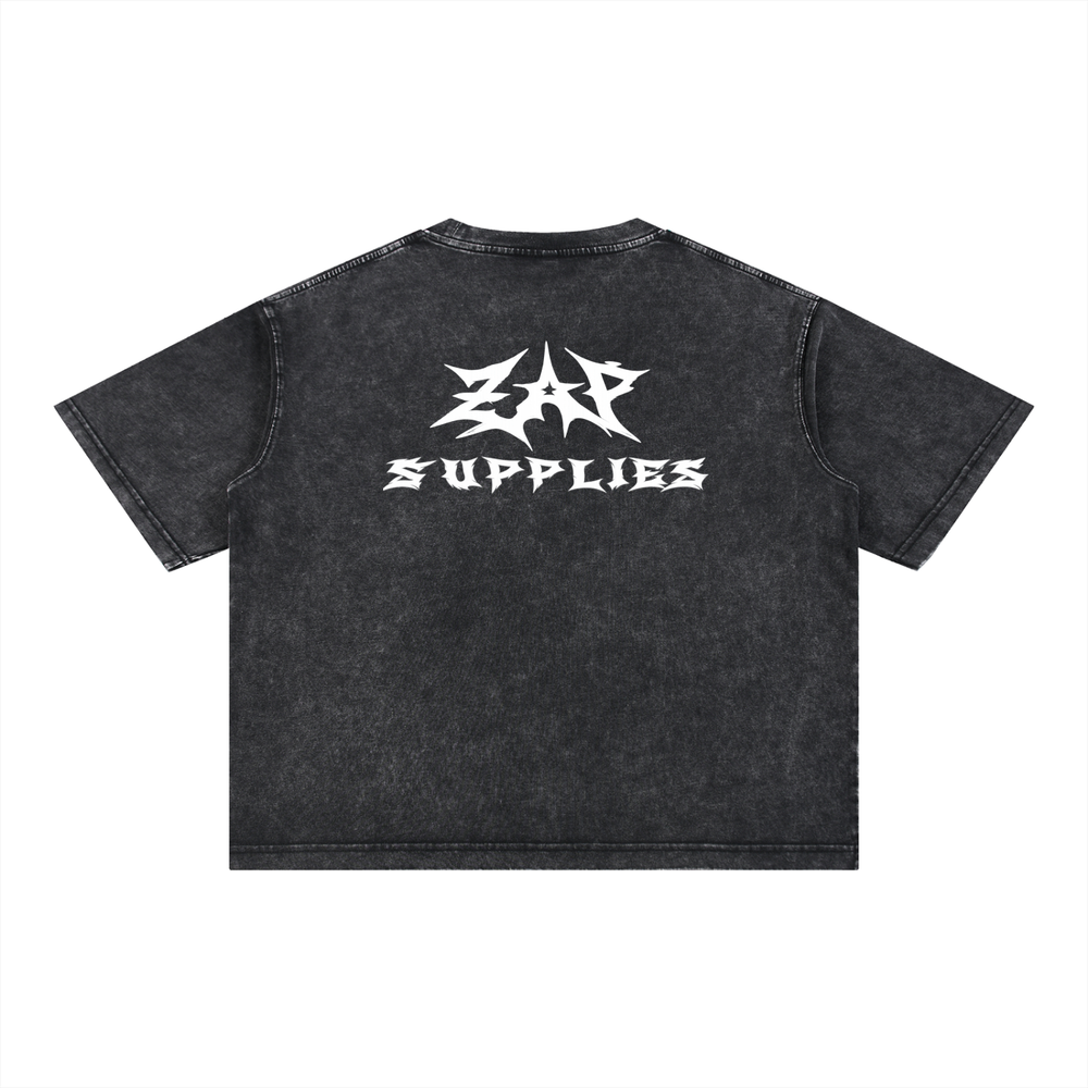 Zap Supplies Mineral Wash Boxy Cotton T-Shirt