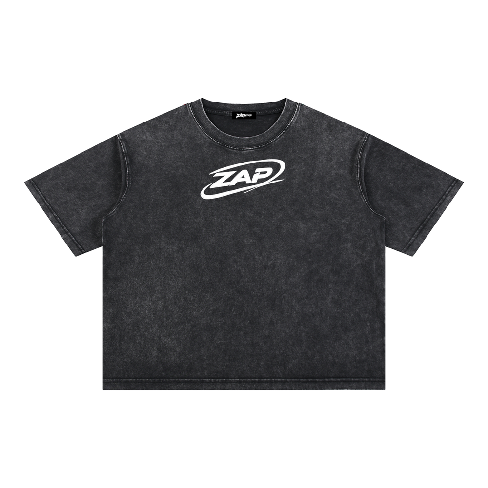 Zap Mineral Wash Boxy Cotton T-Shirt