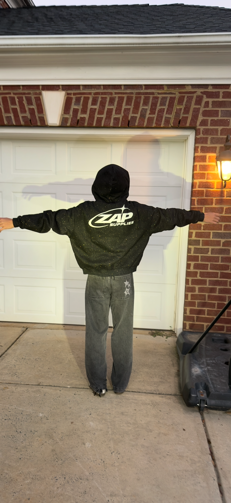 Zap Supplies Sparkle Zip Hoodie