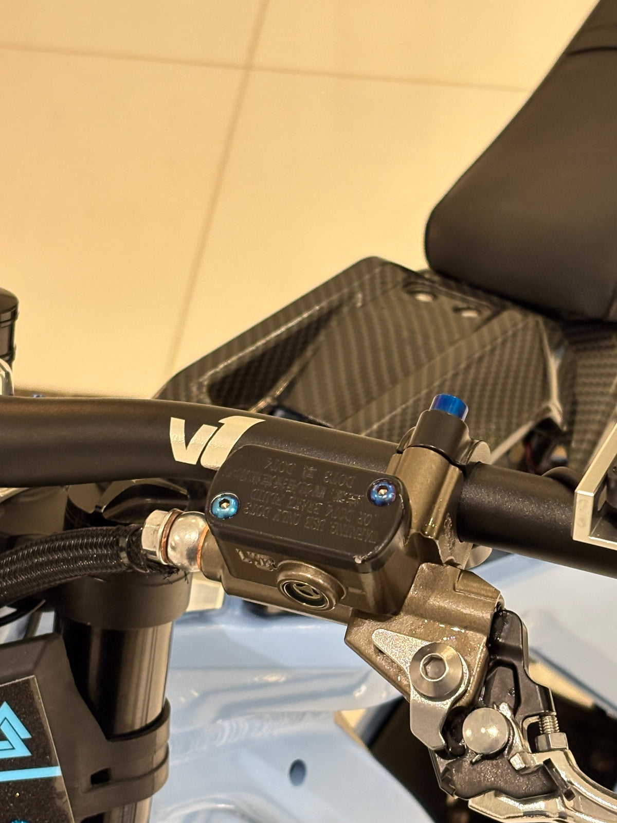 Ultra Bee Brake Reservoir Titanium Bolts