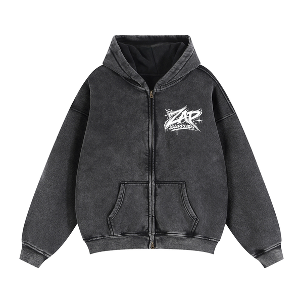 Zap Supplies Black Zip Up