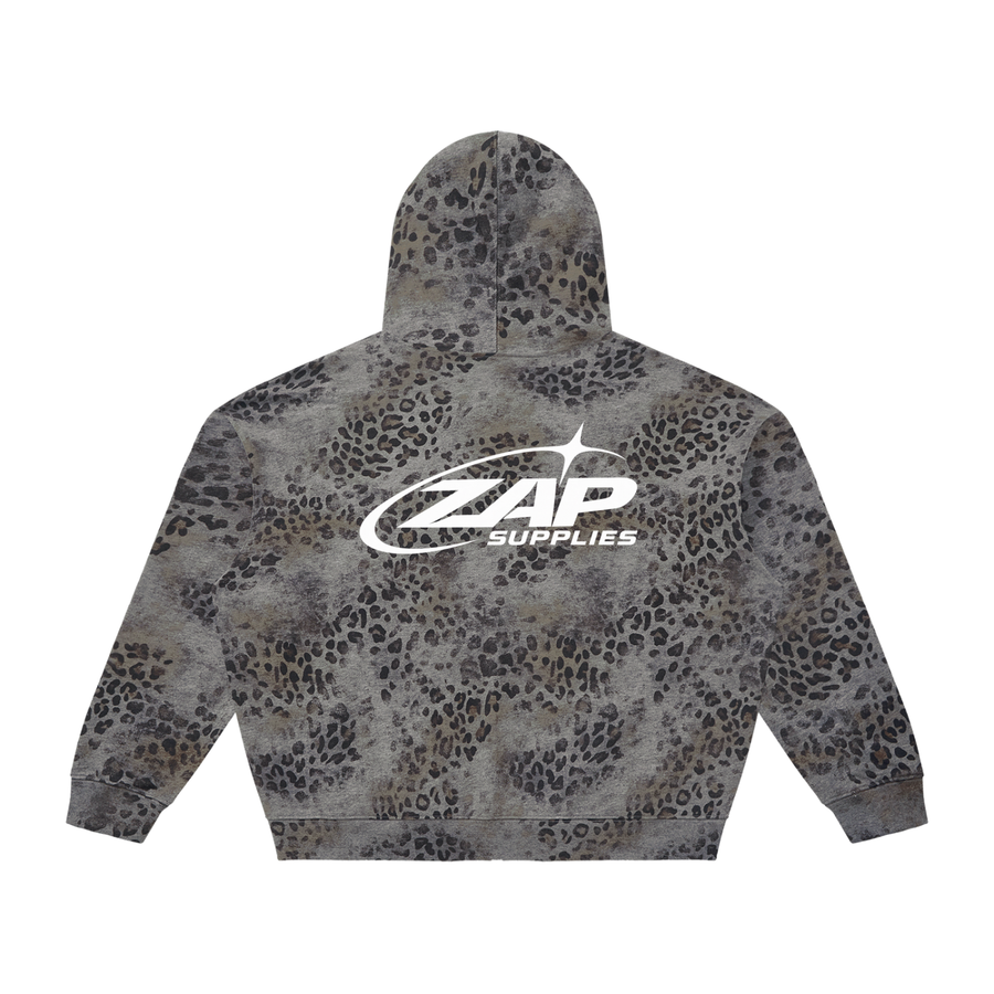 Zap Supplies Leopard Zip Hoodie